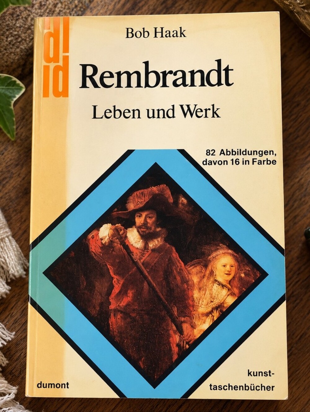 Vintage 1976 Rembrandt German Art Book + 2 Museum Postcards